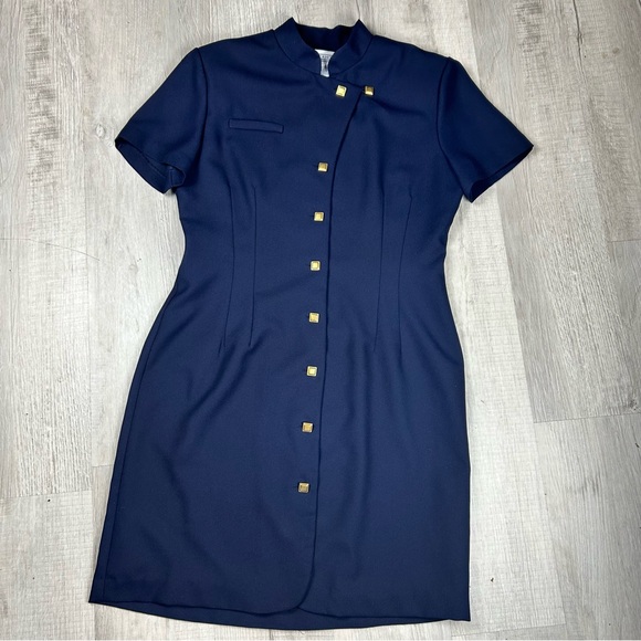 Jessica Howard Classic Navy Mini Dress - Picture 1 of 8